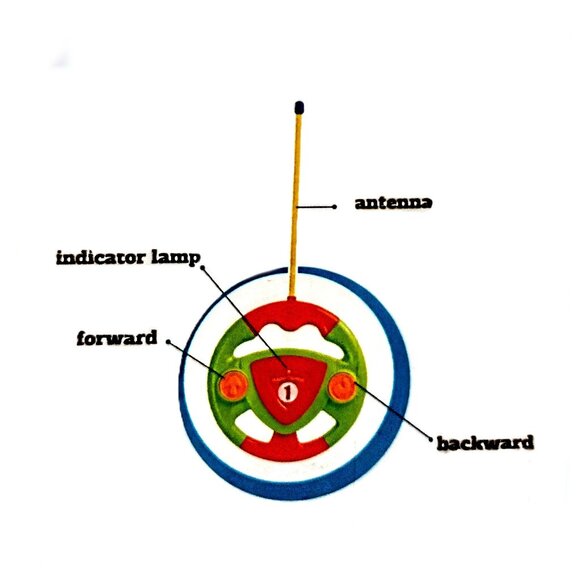 PREXTEX Radio-Control Cartoon Police & Race Car Set w/Light-Sound ~ NEW & TESTED - Picture 3 of 15